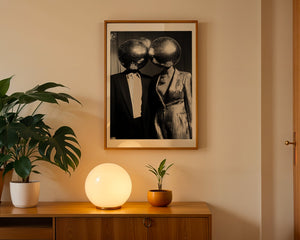 Disco Couple Plakat - 21 x 29.7 cm (A4) - Nellastore