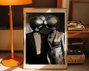 Disco Couple Plakat - 21 x 29.7 cm (A4) - Nellastore
