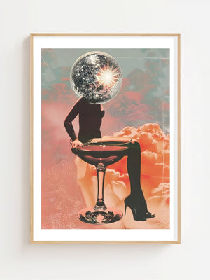 Disco Queen Plakat - 21 x 29.7 cm (A4) - Nellastore
