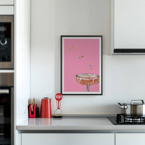 Diving Into Pink Plakat - 21 x 29.7 cm (A4) - Nellastore
