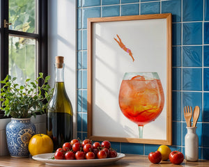 Diving Into Spritz Plakat - 21 x 29.7 cm (A4) - Nellastore