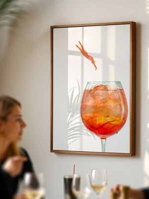 Diving Into Spritz Plakat - 21 x 29.7 cm (A4) - Nellastore