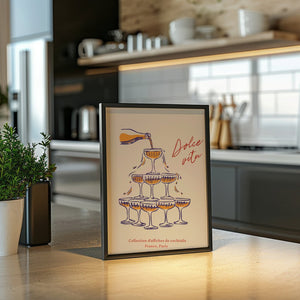 Dolce Vita Tower Plakat - 21 x 29.7 cm - Nellastore