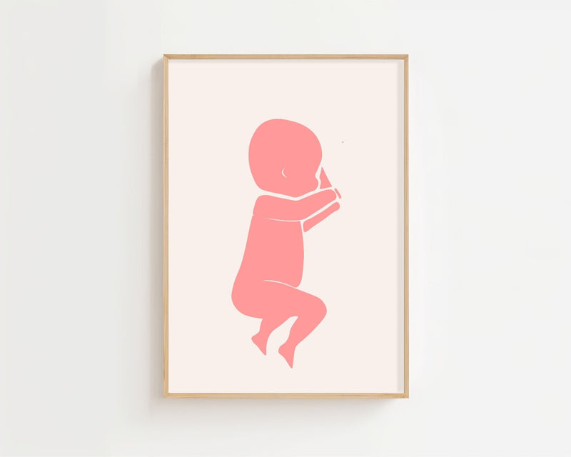 Dreaming Rose Baby Plakat - 21 x 29.7 cm (A4) - Nellastore