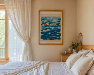 Drifting In Blue Plakat - 21 x 29.7 cm (A4) - Nellastore