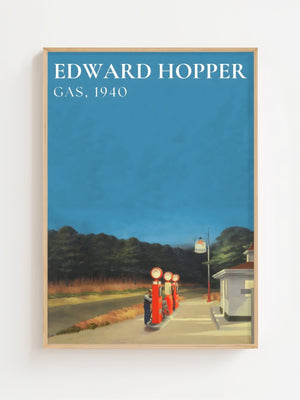 Edward Hopper - Gas Plakat - 21 x 29.7 cm (A4) - Nellastore