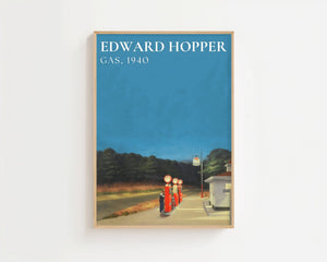 Edward Hopper - Gas Plakat - 21 x 29.7 cm (A4) - Nellastore