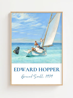 Edward Hopper - Ground Swell Plakat - 21 x 29.7 cm (A4) - Nellastore