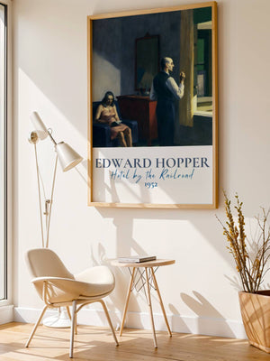 Edward Hopper - Hotel By The Railroad Plakat - 21 x 29.7 cm (A4) - Nellastore
