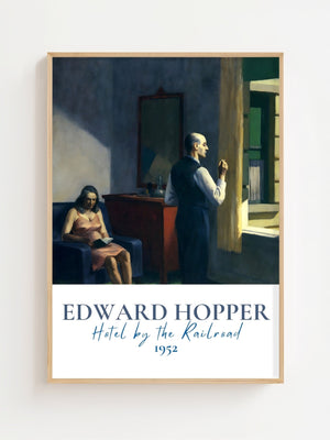 Edward Hopper - Hotel By The Railroad Plakat - 21 x 29.7 cm (A4) - Nellastore