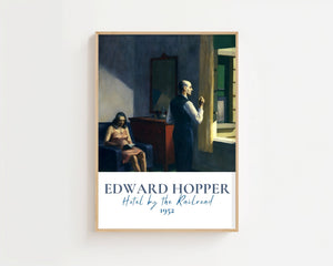 Edward Hopper - Hotel By The Railroad Plakat - 21 x 29.7 cm (A4) - Nellastore