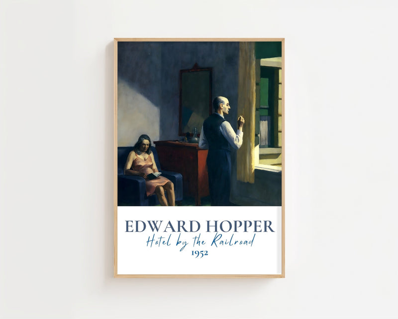 Edward Hopper - Hotel By The Railroad Plakat - 21 x 29.7 cm (A4) - Nellastore