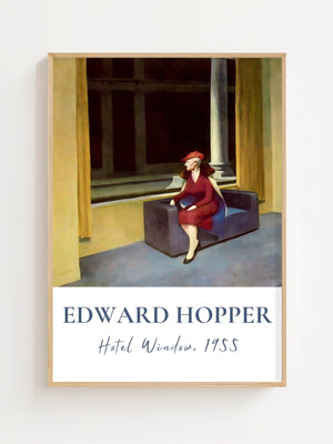 Edward Hopper - Hotel Window Plakat - 21 x 29.7 cm (A4) - Nellastore