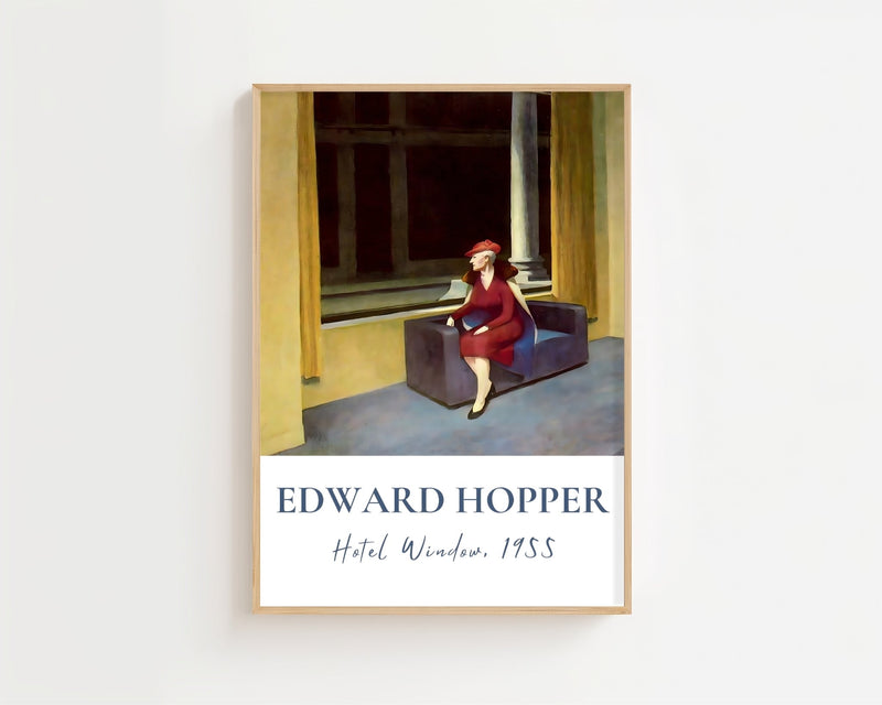Edward Hopper - Hotel Window Plakat - 21 x 29.7 cm (A4) - Nellastore