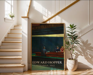 Edward Hopper - Nighthawks Plakat - 21 x 29.7 cm (A4) - Nellastore
