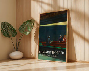 Edward Hopper - Nighthawks Plakat - 21 x 29.7 cm (A4) - Nellastore