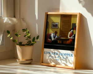 Edward Hopper - Room In New York Plakat - 21 x 29.7 cm (A4) - Nellastore