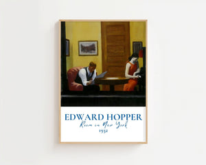 Edward Hopper - Room In New York Plakat - 21 x 29.7 cm (A4) - Nellastore