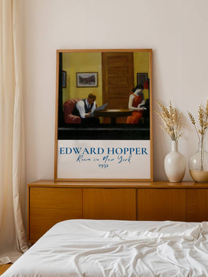 Edward Hopper - Room In New York Plakat - 21 x 29.7 cm (A4) - Nellastore