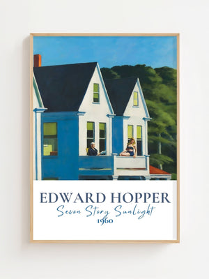 Edward Hopper - Seven Story Sunlight Plakat - 21 x 29.7 cm (A4) - Nellastore