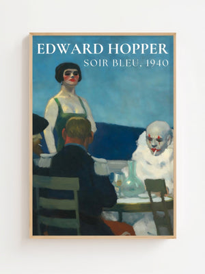Edward Hopper - Soir Bleu Plakat - 21 x 29.7 cm (A4) - Nellastore