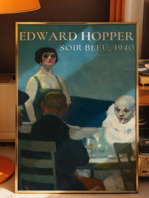 Edward Hopper - Soir Bleu Plakat - 21 x 29.7 cm (A4) - Nellastore