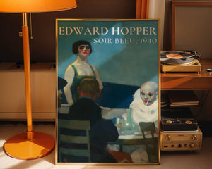 Edward Hopper - Soir Bleu Plakat - 21 x 29.7 cm (A4) - Nellastore