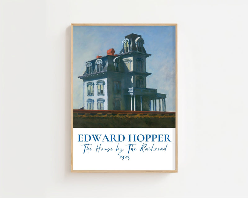 Edward Hopper - The House By The Railroad Plakat - 21 x 29.7 cm (A4) - Nellastore
