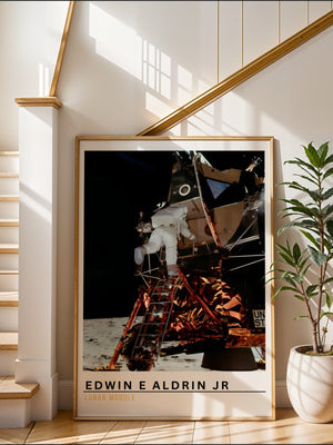 Edwin E Aldrin Jr Plakat - 21 x 29.7 cm (A4) - Nellastore