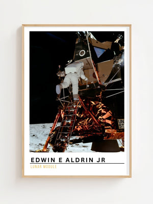 Edwin E Aldrin Jr Plakat - 21 x 29.7 cm (A4) - Nellastore