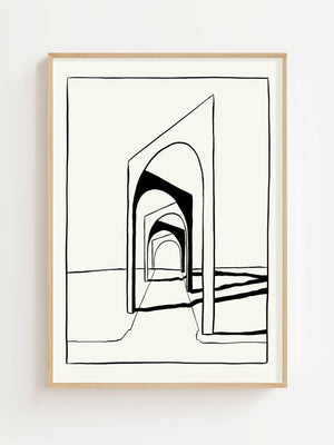 Endless Archway Plakat - 21 x 29.7 cm - Nellastore