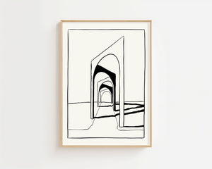 Endless Archway Plakat - 21 x 29.7 cm - Nellastore