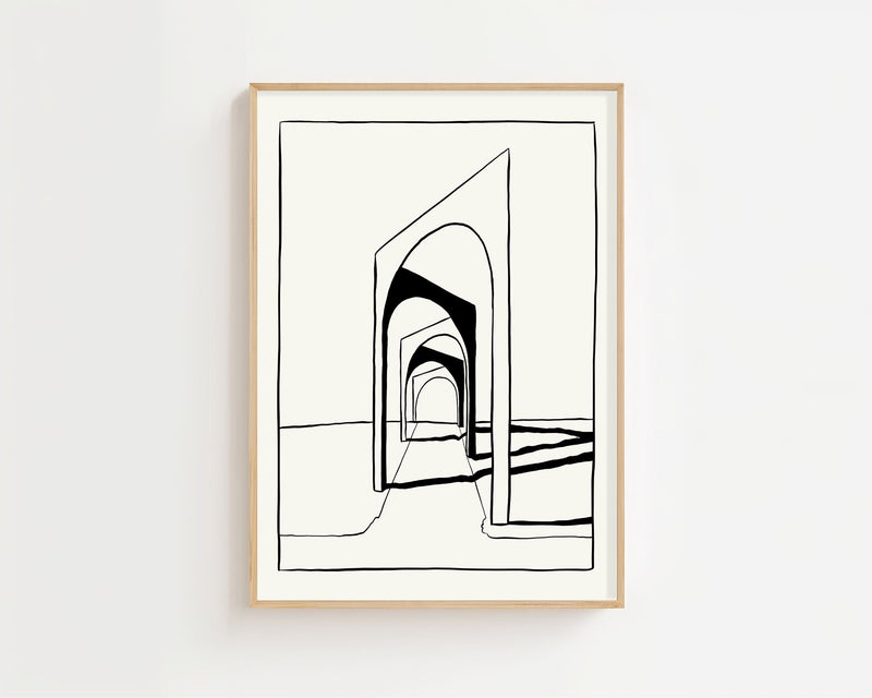 Endless Archway Plakat - 21 x 29.7 cm - Nellastore