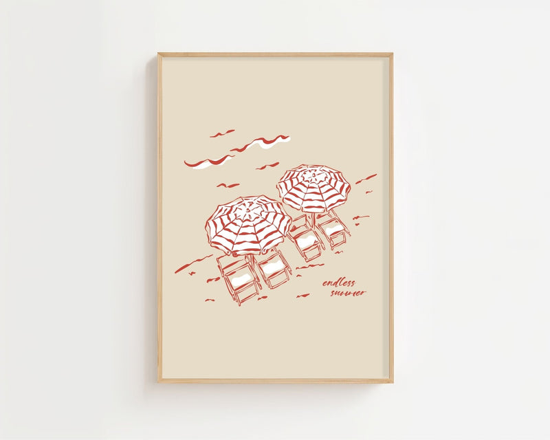 Endless Summer Plakat - 21 x 29.7 cm - Nellastore