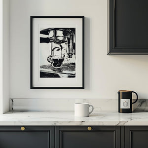 Espresso Machine Plakat - 21 x 29.7 cm (A4) - Nellastore