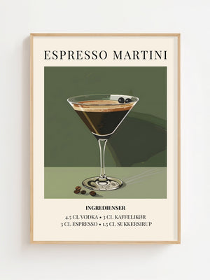 Espresso Martini Plakat - 21 x 29.7 cm (A4) - Nellastore