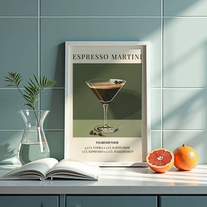 Espresso Martini Plakat - 21 x 29.7 cm (A4) - Nellastore