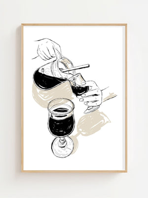 Evening Pour Plakat - 21 x 29.7 cm - Nellastore