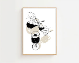 Evening Pour Plakat - 21 x 29.7 cm - Nellastore