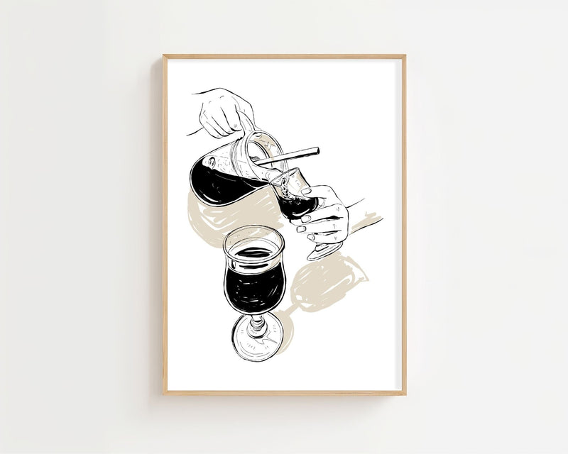 Evening Pour Plakat - 21 x 29.7 cm - Nellastore