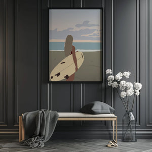 Evening Surf Escape Plakat - 21 x 29.7 cm (A4) - Nellastore