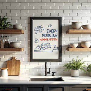 Every Morning Yummy Plakat - 21 x 29.7 cm - Nellastore