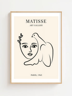 Face With Dove Plakat - 21 x 29.7 cm (A4) - Nellastore