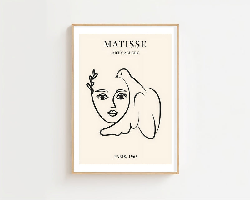 Face With Dove Plakat - 21 x 29.7 cm (A4) - Nellastore