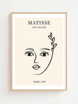 Face With Leaf Plakat - 21 x 29.7 cm (A4) - Nellastore