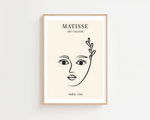 Face With Leaf Plakat - 21 x 29.7 cm (A4) - Nellastore