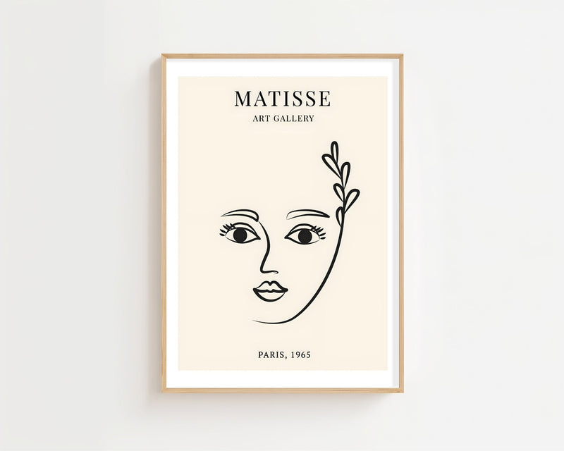Face With Leaf Plakat - 21 x 29.7 cm (A4) - Nellastore
