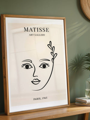 Face With Leaf Plakat - 21 x 29.7 cm (A4) - Nellastore
