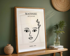 Face With Leaf Plakat - 21 x 29.7 cm (A4) - Nellastore
