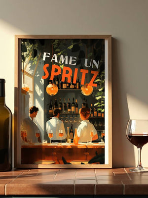 Fame Un Spritz Plakat - 21 x 29.7 cm (A4) - Nellastore